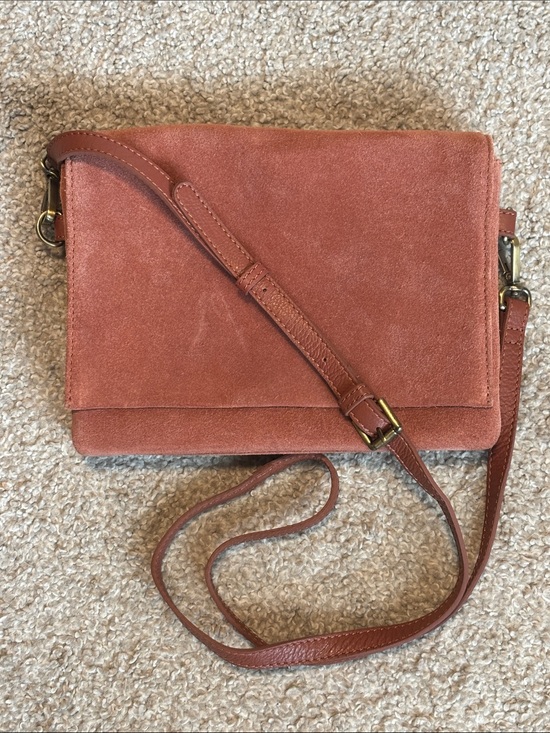 T.J.Maxx Handbags - T.J.Maxx Rust Suede Crossbody Bag